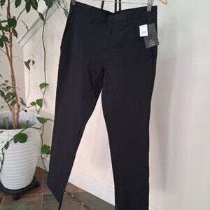 New Gap Black Pants Performance Khakis Water-Resistant